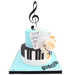Торты с нотами и скрипичным ключом