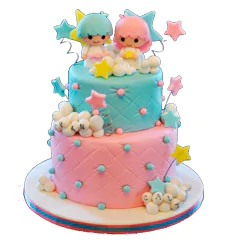 Торты для двойняшек мальчика и девочки