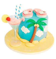 Торты с островом