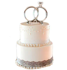 Свадебные торты с кольцами