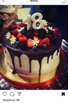 Отзыв о торте из Инстаграм