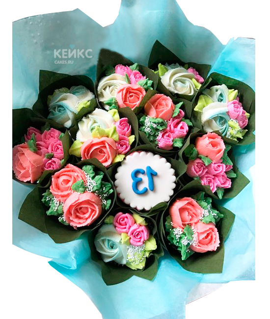 Букет из кексов 4 Фото