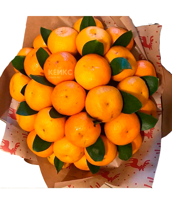 Букет из мандаринов 4 Фото