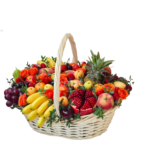 Подарочная корзина женщине с фруктами Фото