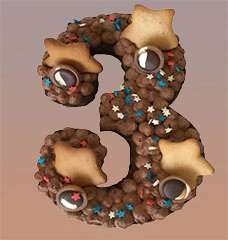 Торты Цифра 3