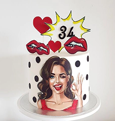 Торты в стиле Поп Арт