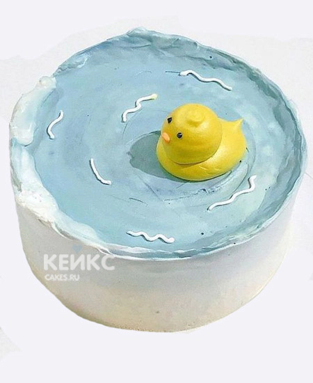 Нежный детский бенто торт с уткой Нежный детский бенто торт с уткой Фото