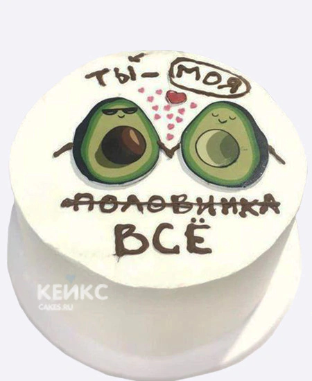 Торт бенто из мастики с авокадо Торт бенто из мастики с авокадо Фото