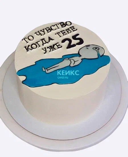 Бенто-торт на 25 лет с мемом Бенто-торт на 25 лет с мемом Фото