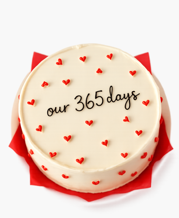 Торт на годовщину ситцевой свадьбы 1 год 365 дней Фото