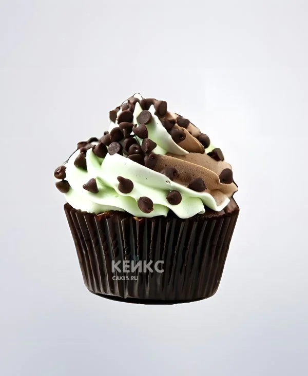 Капкейки с шоколадными капельками парню Фото