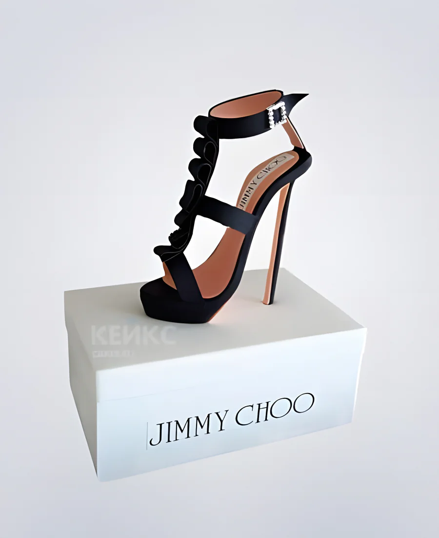 Торт коробка с туфелькой Jimmy Choo Торт коробка с туфелькой Jimmy Choo Фото