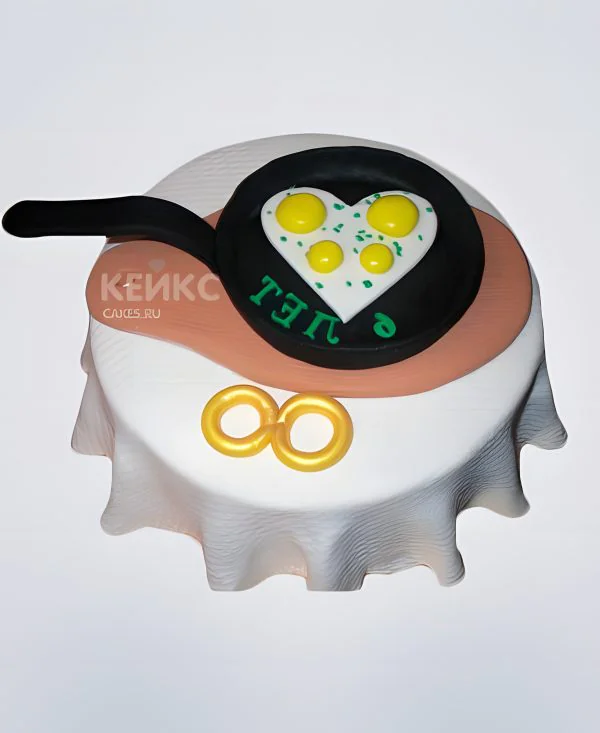 Торт на годовщину свадьбы 6 лет (чугунная) Торт на годовщину свадьбы 6 лет (чугунная) Фото