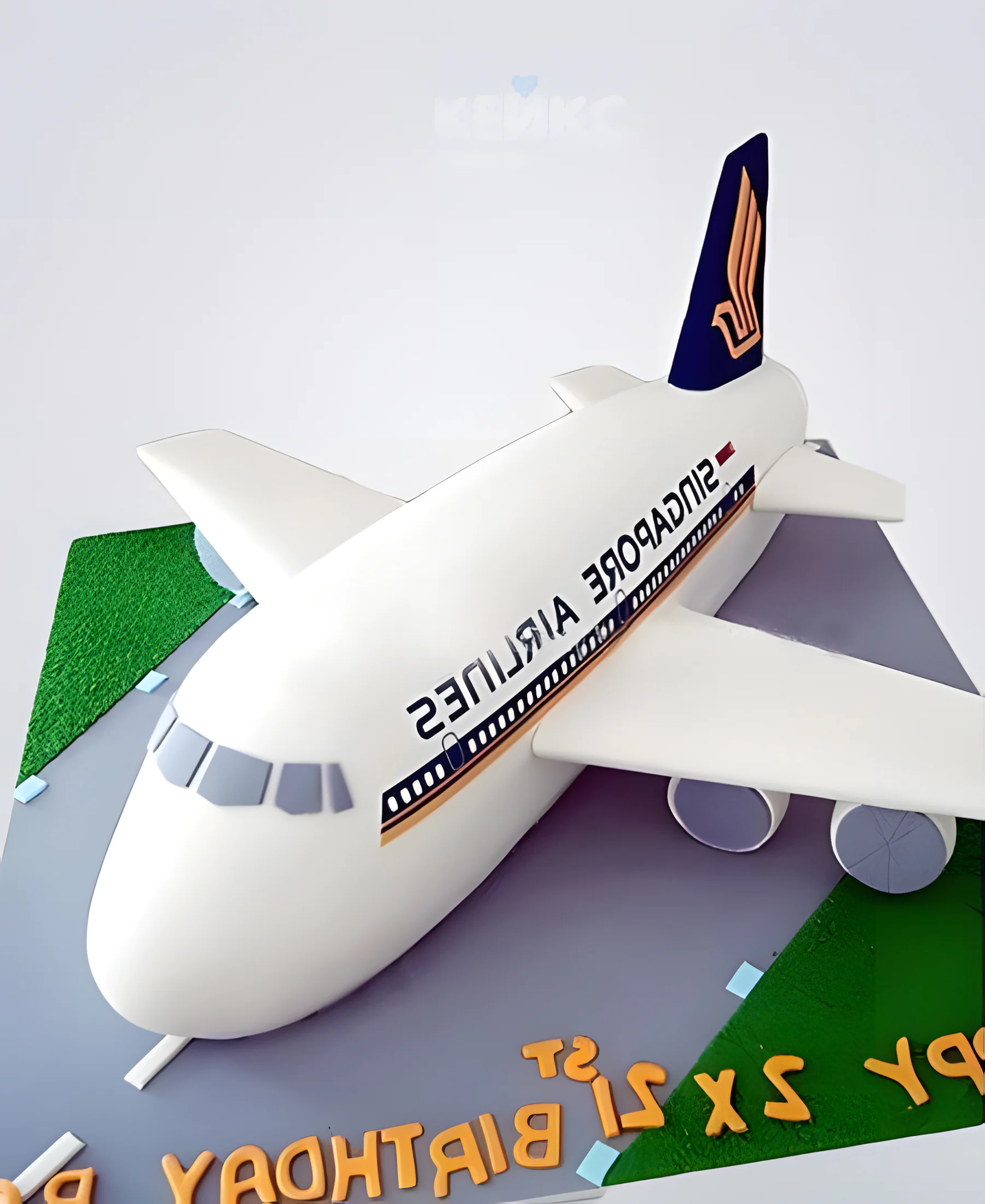 Торт 3D с логотипом для корпоратива Фото