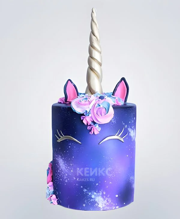 Торт космический единорог ребенку на день рождения Торт космический единорог ребенку на день рождения Фото