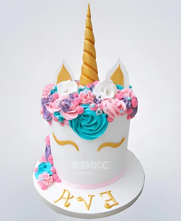 Торт для девочки в виде единорога Торт для девочки в виде единорога Фото