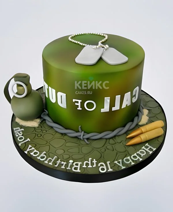 Торт с надписью  и гранатой Торт с надписью  и гранатой Фото