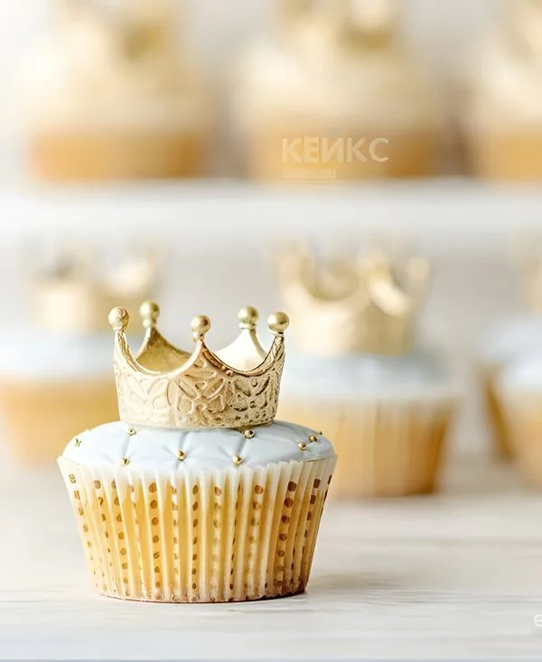 Капкейки корона золотая Капкейки корона золотая Фото