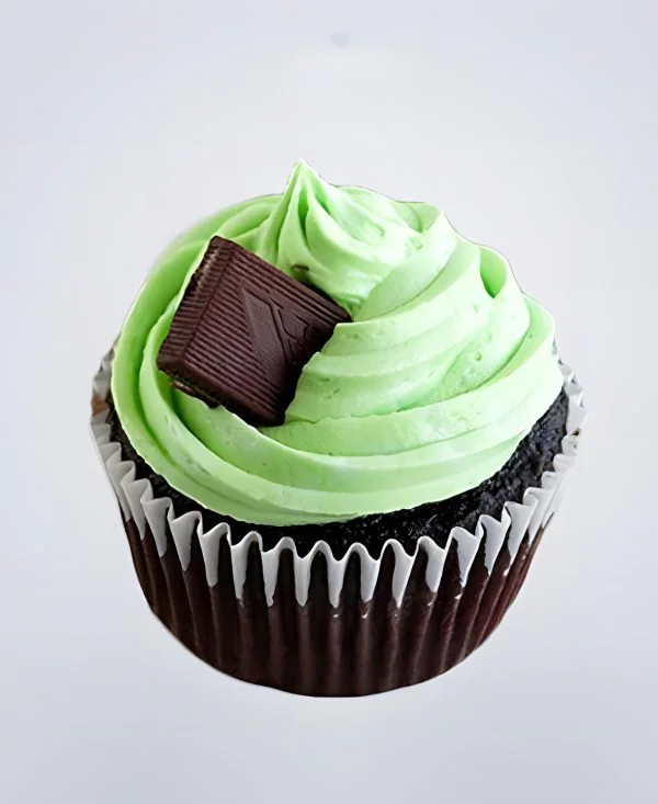 Мятные капкейки с шоколадом Фото