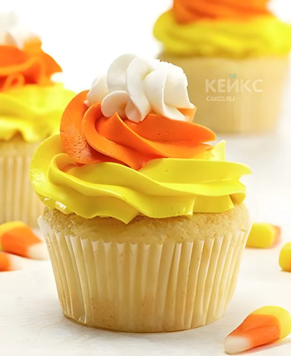Солнечные желтые капкейки Фото