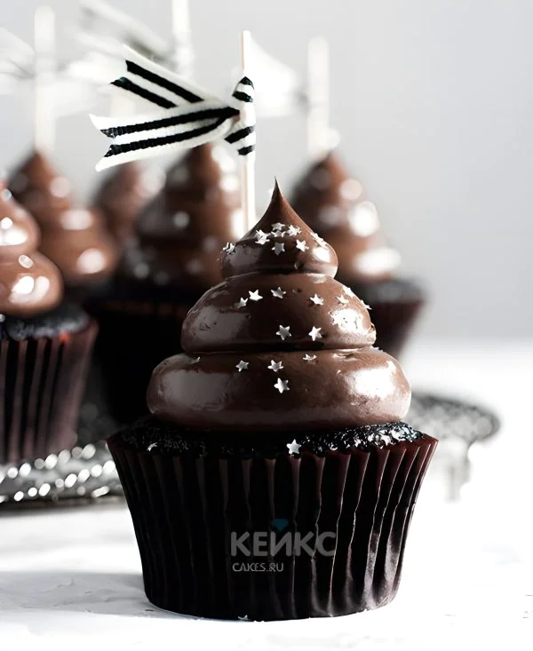 Шоколадные капкейки на корпоратив Фото