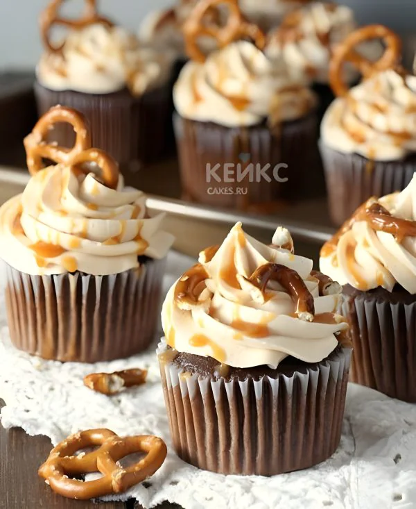 Корпоративные капкейки с индивидуальной надписью Фото