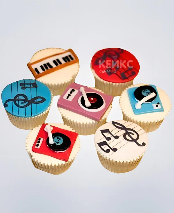 Капкейки Музыка 8 Фото