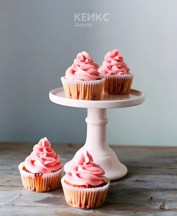 Недорогие капкейки, украшенные кремом Фото