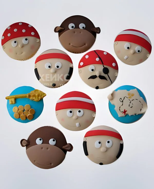 Пиратские капкейки для детей Фото