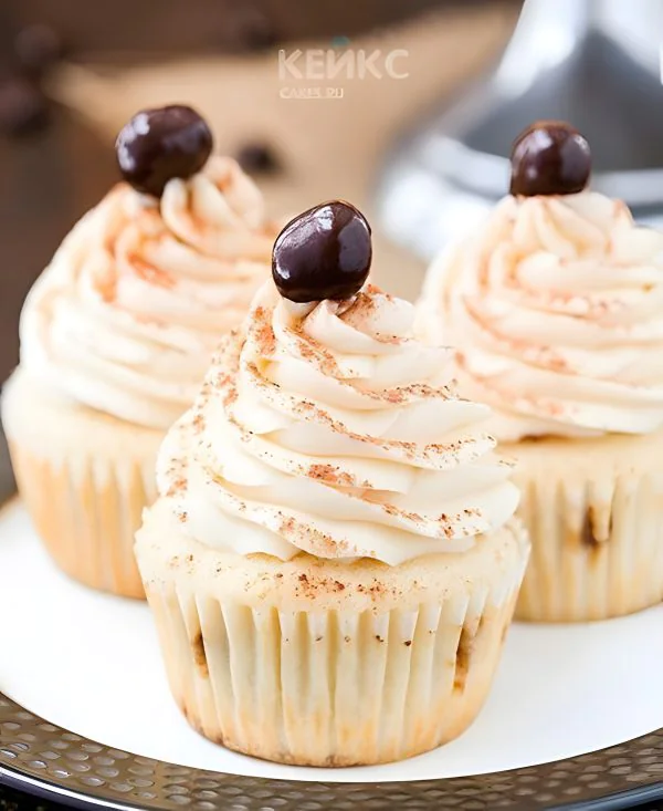 Капкейки с кремом тирамису Фото