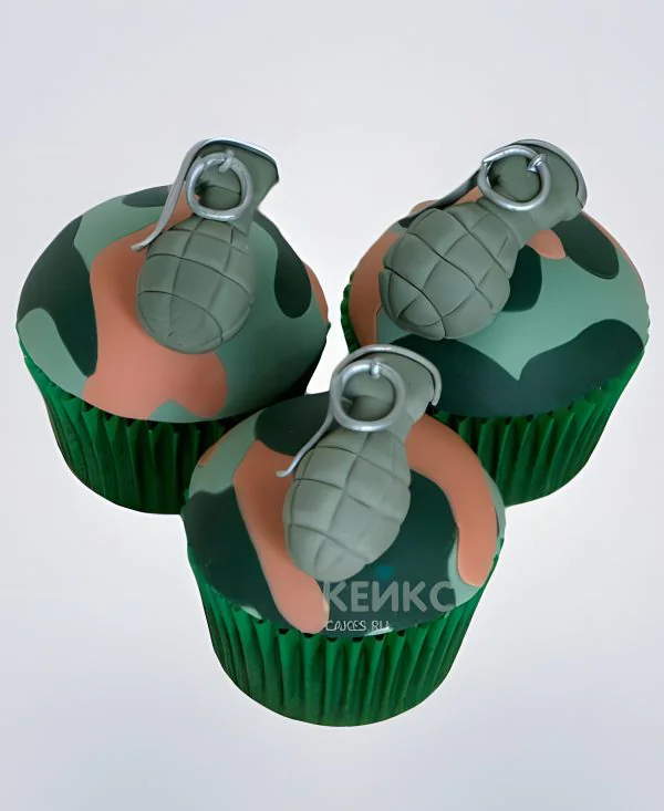 Капкейки военные 3 Фото