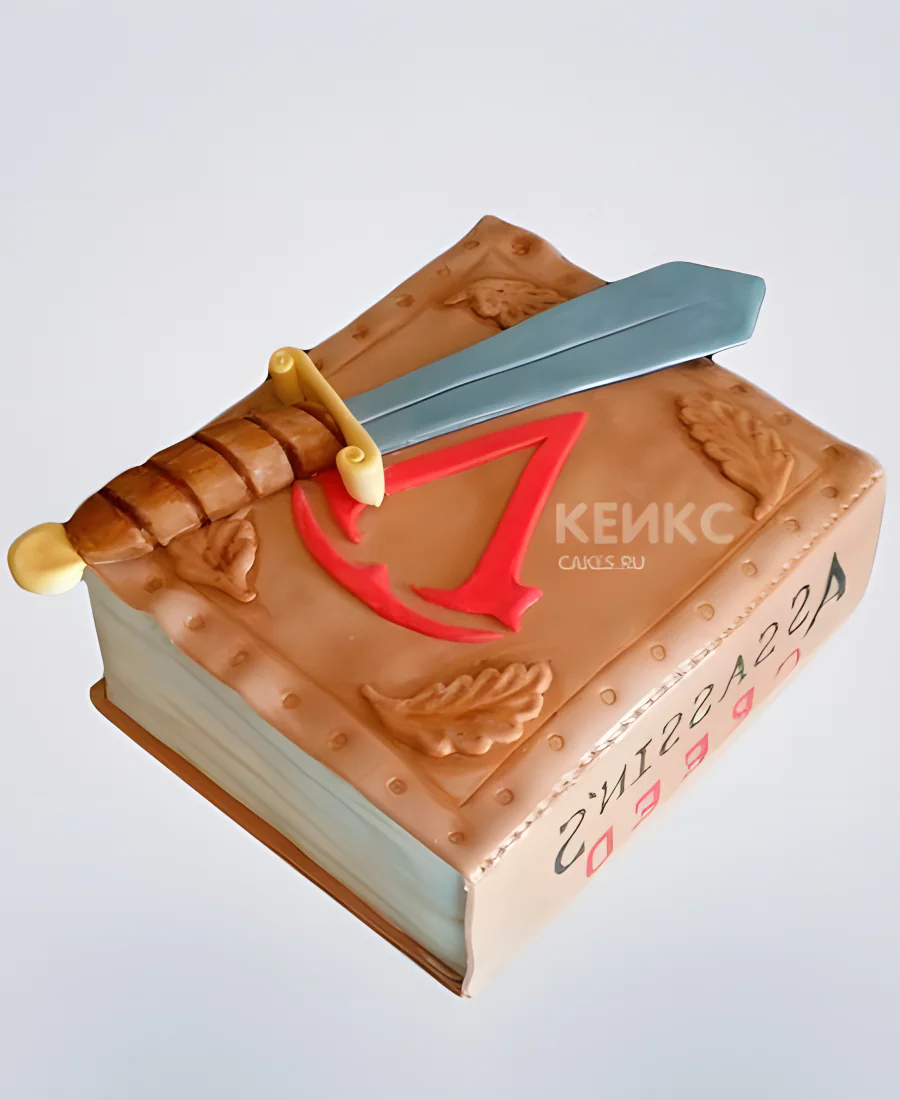 Торт в стиле компьютерной игры Ассасин Крид Торт в стиле компьютерной игры Ассасин Крид Фото