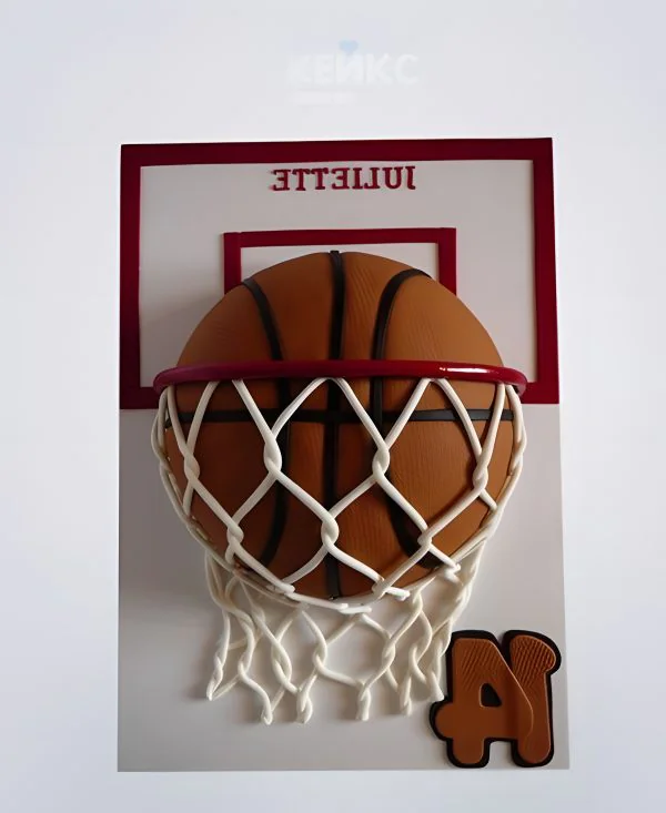 Торт баскетбол мяч в кольце Торт баскетбол мяч в кольце Фото