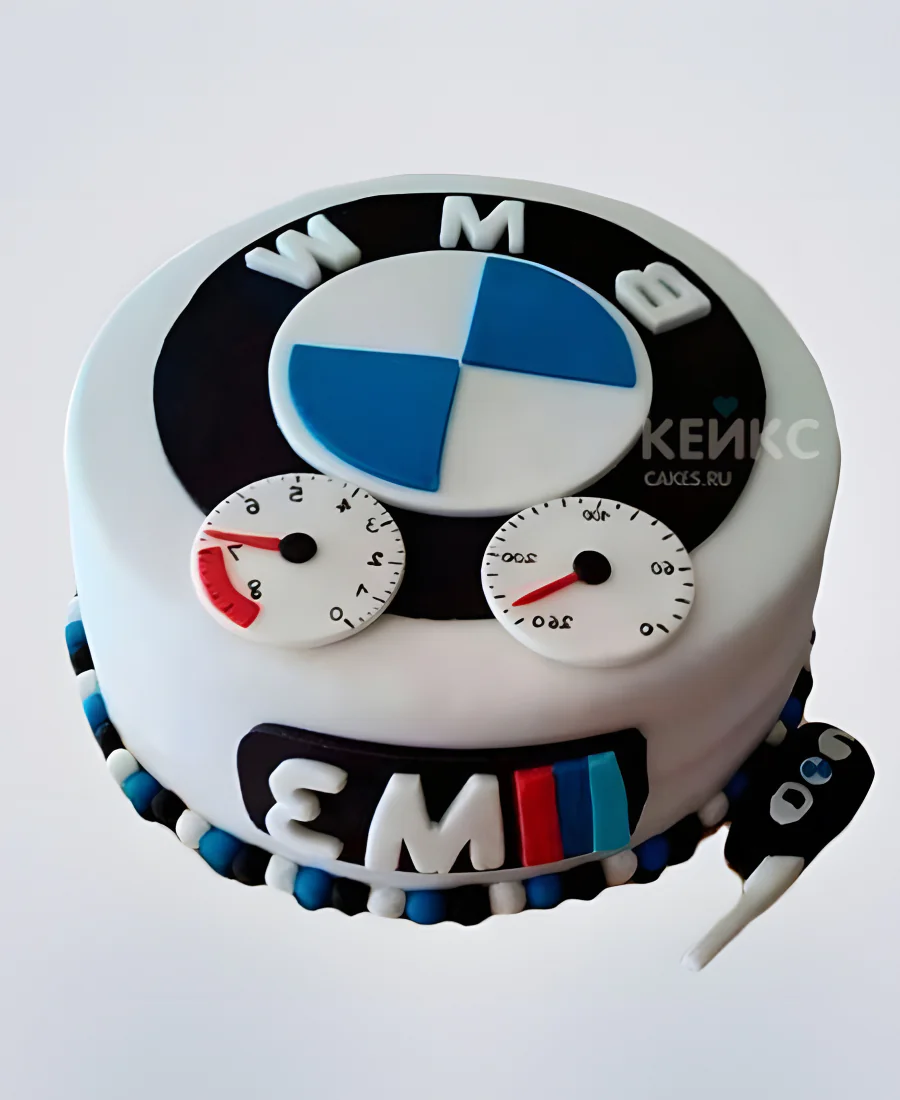 Торт с эмблемой и ключами BMW Торт с эмблемой и ключами BMW Фото