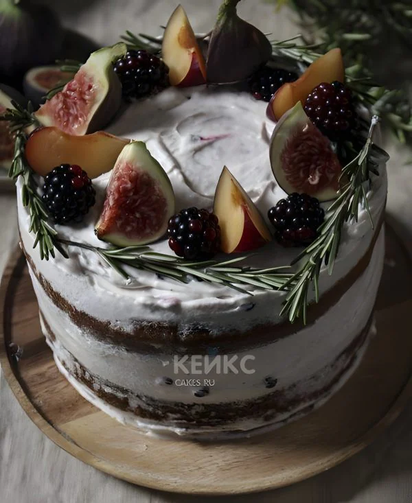 Торт с фруктами в стиле Прованс Торт с фруктами в стиле Прованс Фото