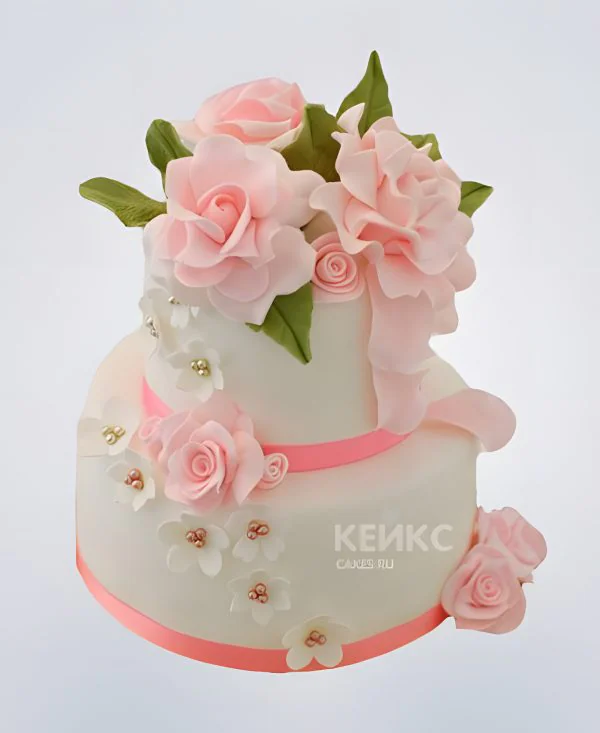 Торт с розами на день рождения Фото
