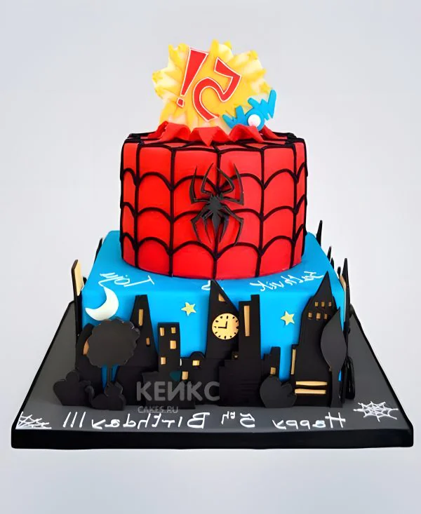 Торт Человек паук 14 Торт Человек паук 14 Фото