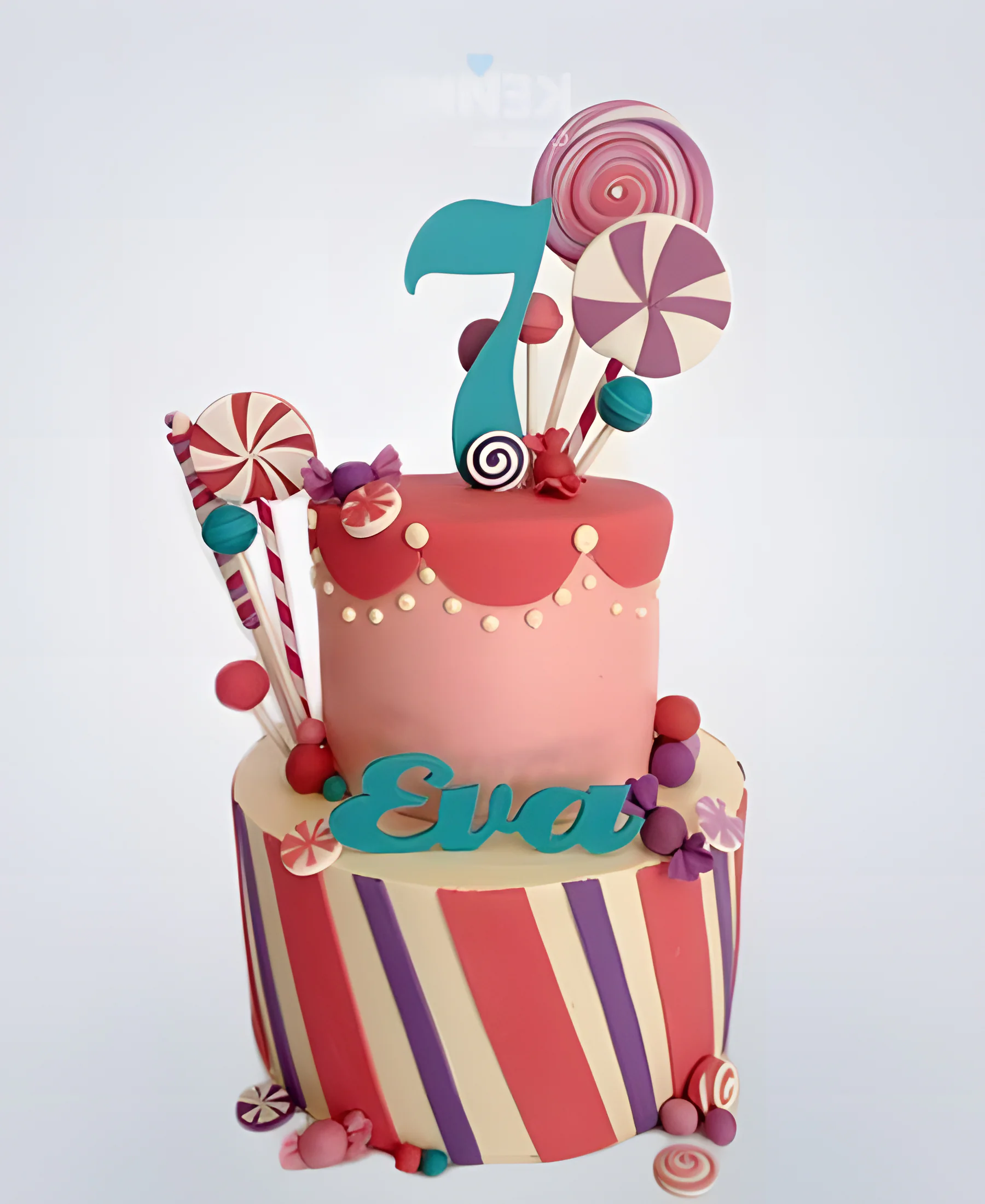 Торт со сладостями на день рождения девочки 7 месяцев Фото