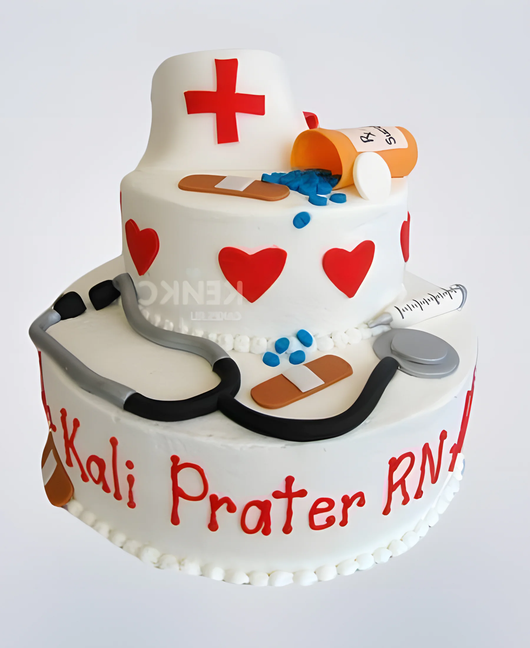 Впечатляющий торт для врача Фото