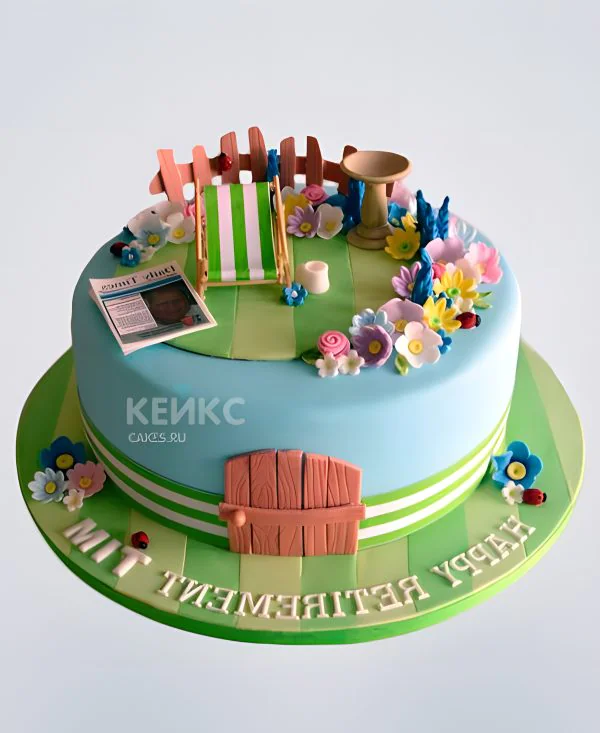 Торт с зоной отдыха на даче Торт с зоной отдыха на даче Фото