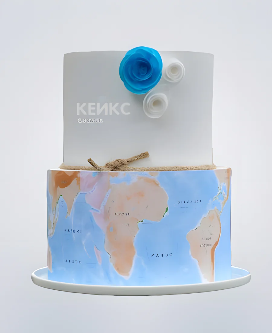 Торт с картой мира Торт с картой мира Фото