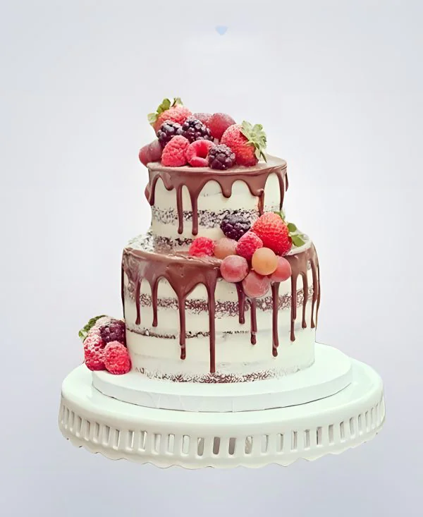 Торт с глазурью и ягодами (без мастики) Торт с глазурью и ягодами (без мастики) Фото