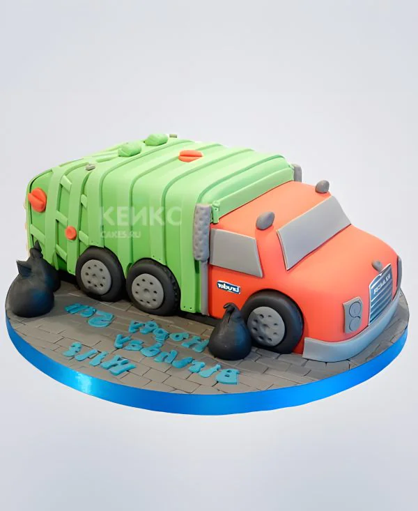 Прикольный торт с грузовой машиной Прикольный торт с грузовой машиной Фото