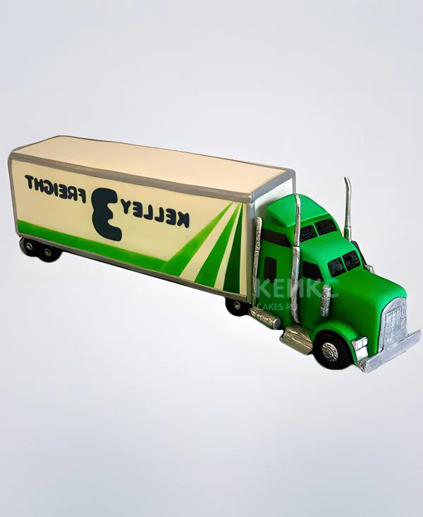 Торт в виде грузовой машины с цифрой Торт в виде грузовой машины с цифрой Фото