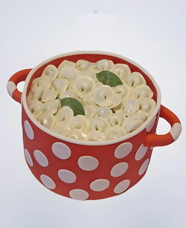 Торт большая кастрюля с пельменями Торт большая кастрюля с пельменями Фото