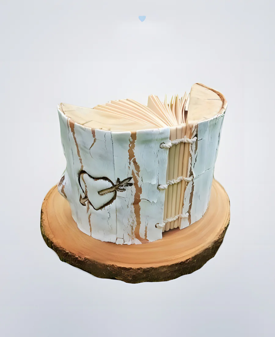 Оригинальный торт книга с сердечком Оригинальный торт книга с сердечком Фото