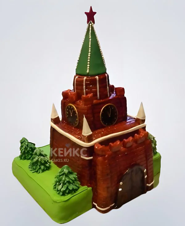 Шикарный торт в виде Кремля Фото