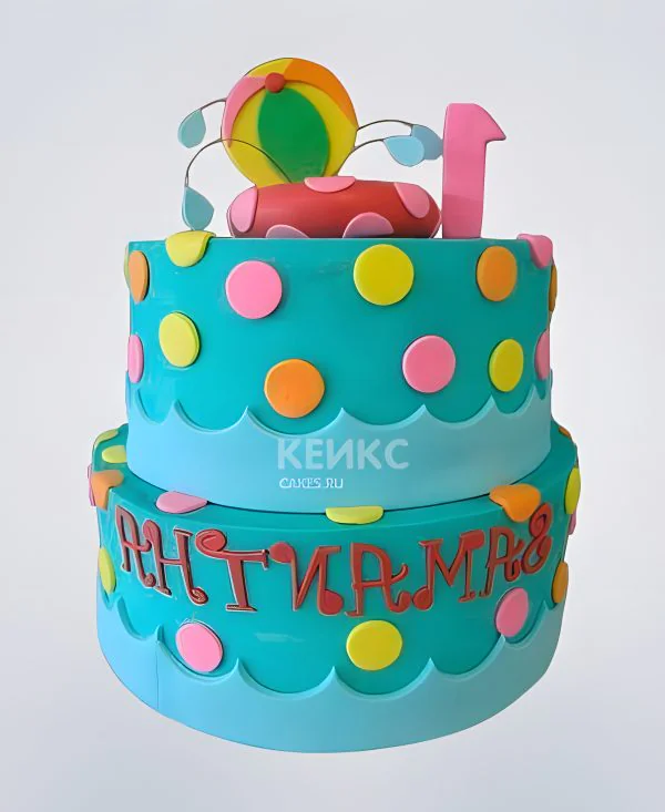 Яркий летний торт с цифрой Яркий летний торт с цифрой Фото