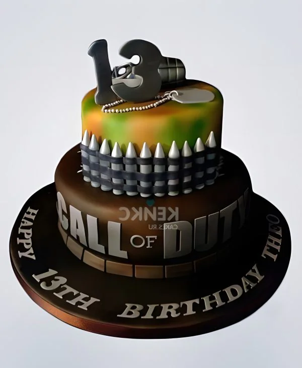 Торт на день рождения подростку-геймеру 13 лет Фото