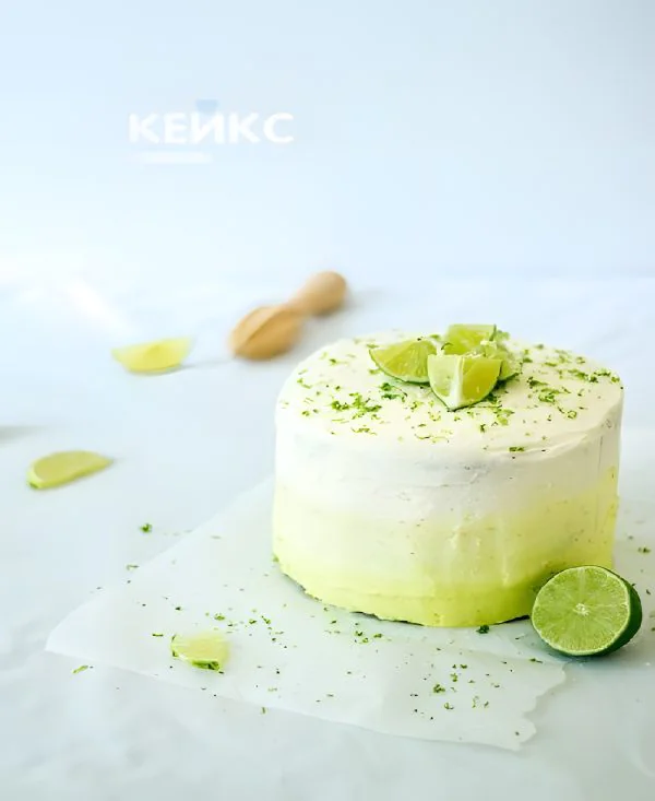 Торт омбре с дольками лайма Фото